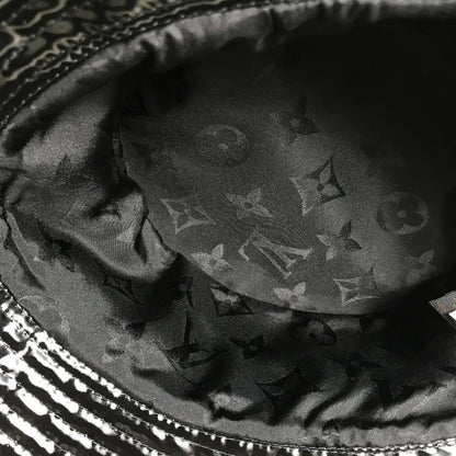 Louis Vuitton Hat M77020 Enamel Black Monogram Flower Bob Rainey Day Unisex(Unisex)