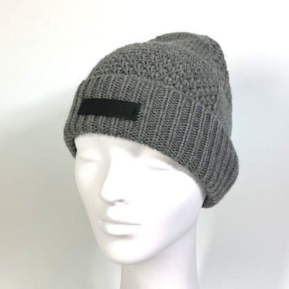 Louis Vuitton Knit Hat M74404 Wool Gray Beanie Knit Cap Damier Bonnet Helsinki Unisex(Unisex)