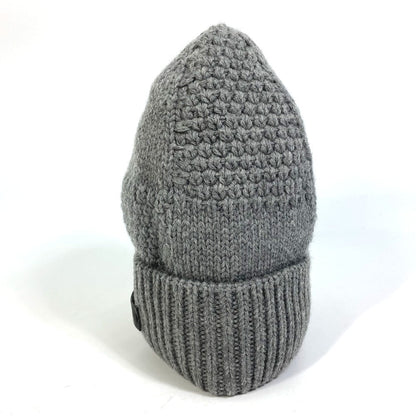 Louis Vuitton Knit Hat M74404 Wool Gray Beanie Knit Cap Damier Bonnet Helsinki Unisex(Unisex)