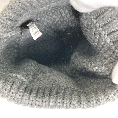 Louis Vuitton Knit Hat M74404 Wool Gray Beanie Knit Cap Damier Bonnet Helsinki Unisex(Unisex)