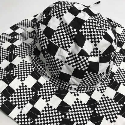 Louis Vuitton Hat Mp2965 Polyester / Cotton Black Distorted Damier Hat Mens