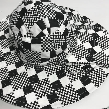 Louis Vuitton Hat Mp2965 Polyester / Cotton Black Distorted Damier Hat Mens