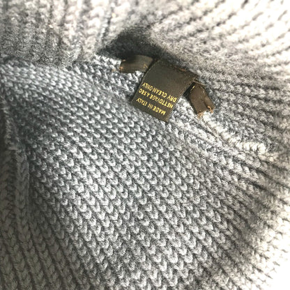 Louis Vuitton Knit Hat Wool Gray Logo Mens