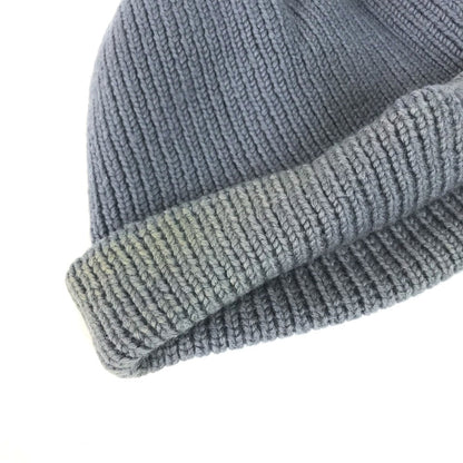 Louis Vuitton Knit Hat Wool Gray Logo Mens
