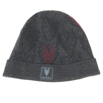 Louis Vuitton Knit Hat M70013 Wool / Cashmere Gray Logo