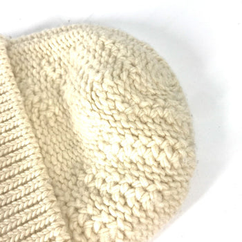 Louis Vuitton Knit Hat Wool, Alpaca White Women