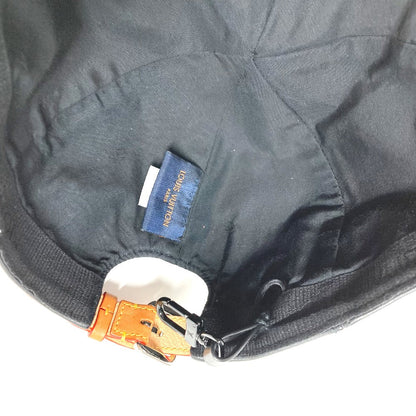 Louis Vuitton Cap Mp2428 Leather Black Lv Staples Edition Cap
