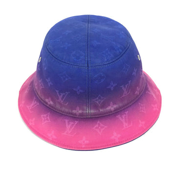 Louis Vuitton Hat Mp3297 Cotton Pink Bucket Hat Illusion Monogram L