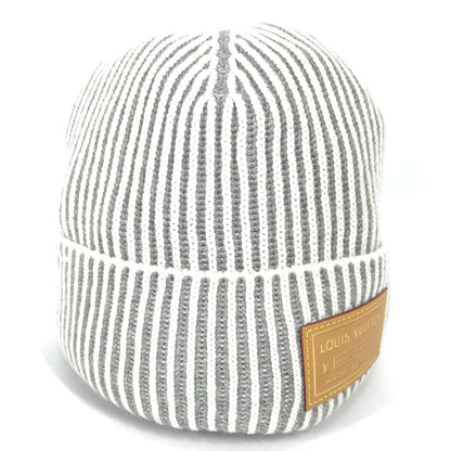 Louis Vuitton Knit Hat M92566 Cashmere Gray Flight Mode Beanie Neverfull