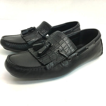 Bottegaveneta Leather Shoes 428434 Leather Black Flat Shoes Mens 39