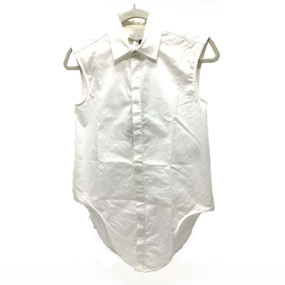 Bottegaveneta Short Sleeve Shirt 600083Vkeco Cotton White Wing Shirt No Sleeve Women 34