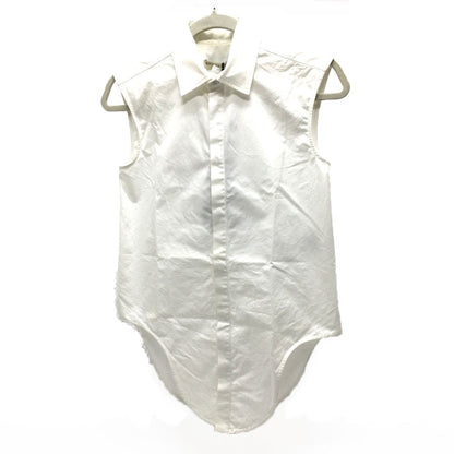 Bottegaveneta Short Sleeve Shirt 600083Vkeco Cotton White Wing Shirt No Sleeve Women 34