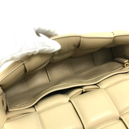 Bottegaveneta Shoulder Bag 717506 Leather Beige Padded Cassette Women