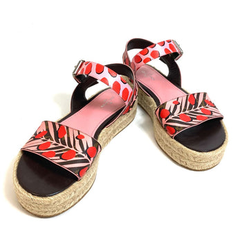 Louis Vuitton Sandals Monogram Canvas Pink Monogram Jungle Dot Women 36