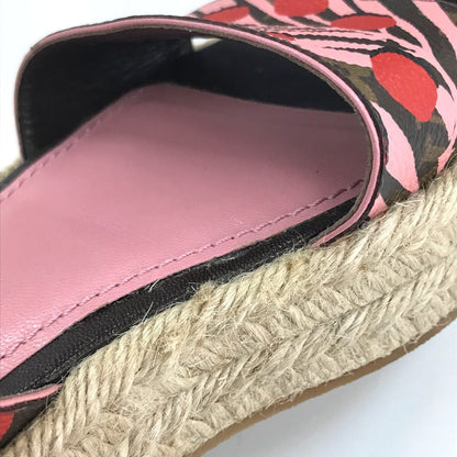 Louis Vuitton Sandals Monogram Canvas Pink Monogram Jungle Dot Women 36