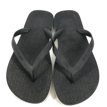 Louis Vuitton Sandals Rubber Black Monogram Logo Beach Sandals Mens 8