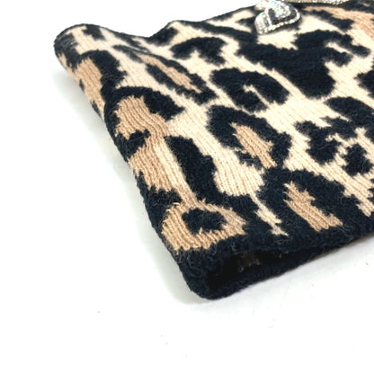 Louis Vuitton Scarf M74049 Wool, Rayon Brown Leopard Leopard Print Snood Lv Rheogram Women