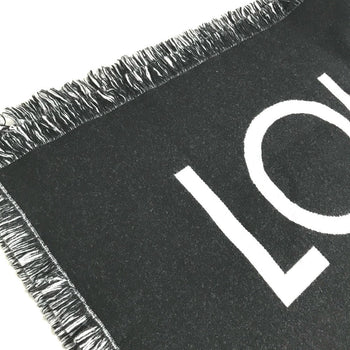 Louis Vuitton Scarf M71580 Wool / Cashmere Black Escharp Team Louis Mens