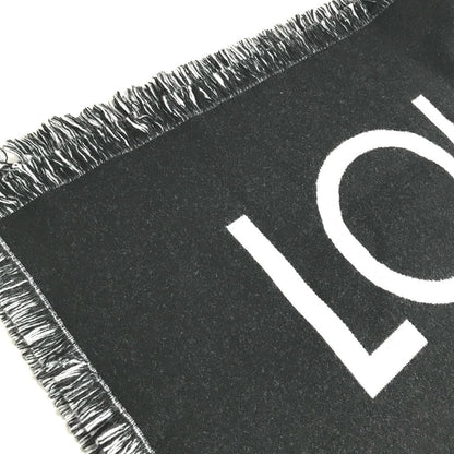 Louis Vuitton Scarf M71580 Wool / Cashmere Black Escharp Team Louis Mens