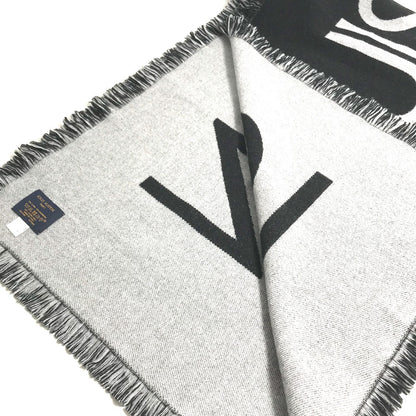 Louis Vuitton Scarf M71580 Wool / Cashmere Black Escharp Team Louis Mens