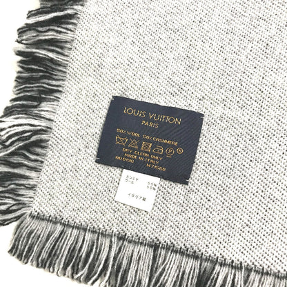 Louis Vuitton Scarf M71580 Wool / Cashmere Black Escharp Team Louis Mens