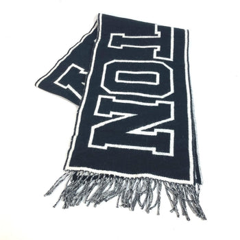 Louis Vuitton Scarf M71317 Wool, Cashmere Black Echarpe City Mens