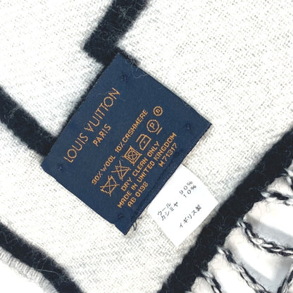 Louis Vuitton Scarf M71317 Wool, Cashmere Black Echarpe City Mens