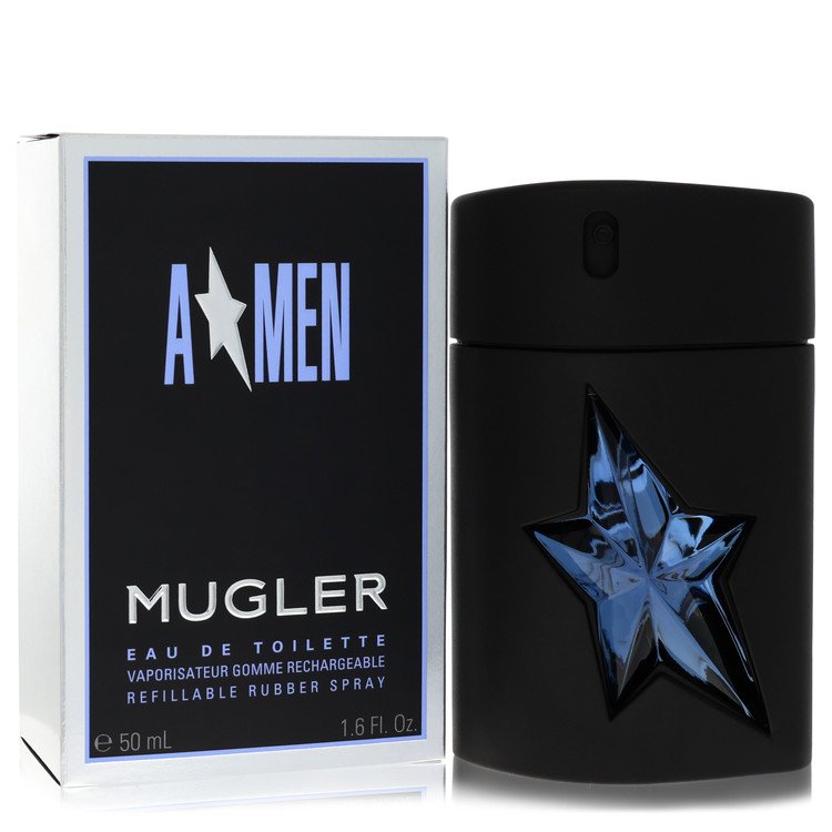 Flask) Angel Cologne By Thierry Mugler Eau De Toilette Spray Refillable (Rubber
