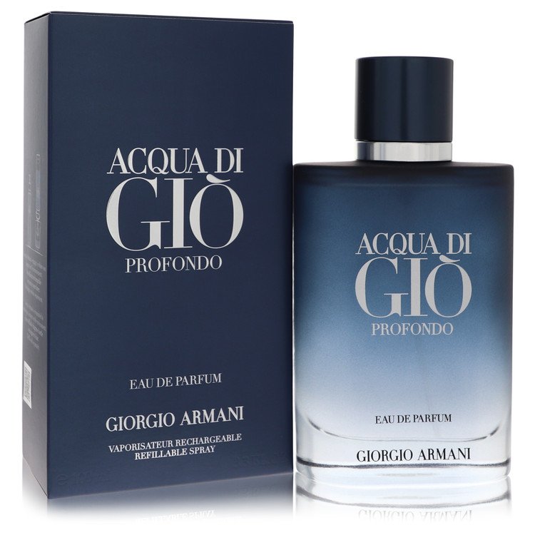 Acqua Di Gio Profondo Cologne By Giorgio Armani Eau De Parfum Spray Refillable