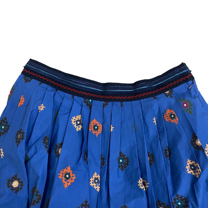 Max Mara Long Skirt 51010681 Cotton Blue Weekend Max Mara Sassari 42
