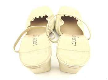 Louis Vuitton Pumps Gold #38 Half Instep With Strap
