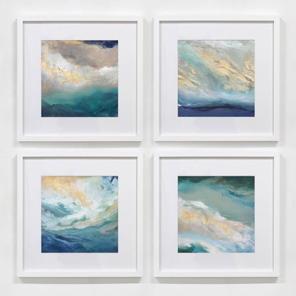 Coastal 4 Set - Framed Prints By Julia Contacessi