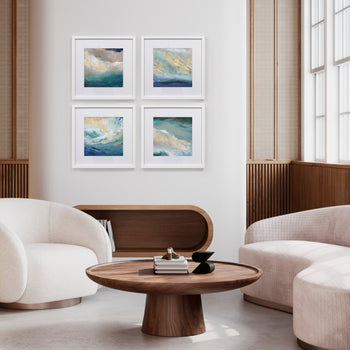 Coastal 4 Set - Framed Prints By Julia Contacessi