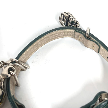 Bvlgari Bracelet Leather Green Bvlgari Bvlgari Logo 5 Icon Charms Mens