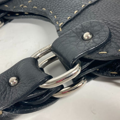 Fendi Handbag 8Br264 Leather Black Celeria