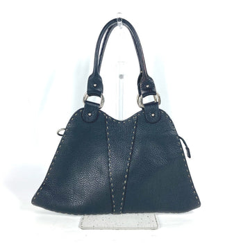 Fendi Handbag 8Br264 Leather Black Celeria
