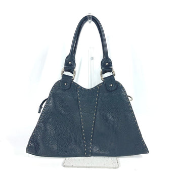 Fendi Handbag 8Br264 Leather Black Celeria