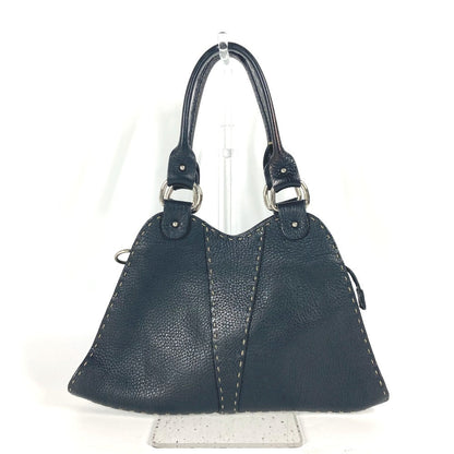 Fendi Handbag 8Br264 Leather Black Celeria