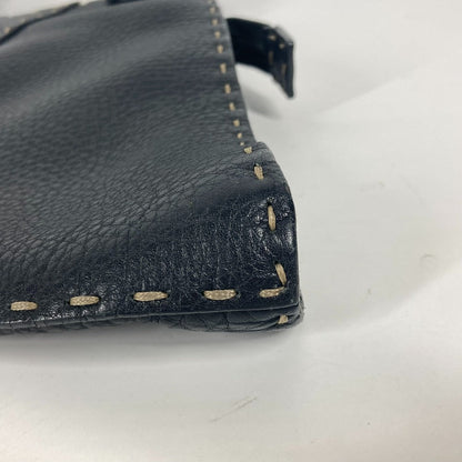 Fendi Handbag 8Br264 Leather Black Celeria
