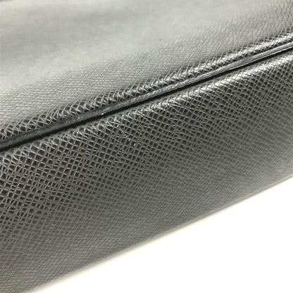 Louis Vuitton Business Bag M30643 Taiga Leather Black Taiga Portodocument Business Pdv Mens