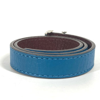 Louis Vuitton Bracelet M6015E Taurillon Clemence Leather Blue Bracelet Lv Unisex(Unisex)