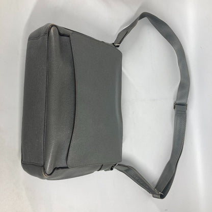 Louis Vuitton Shoulder Bag M32623 Taiga Leather Gray Taiga Roman Mm Mens