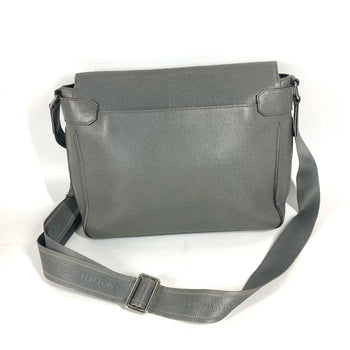 Louis Vuitton Shoulder Bag M32623 Taiga Leather Gray Taiga Roman Mm Mens