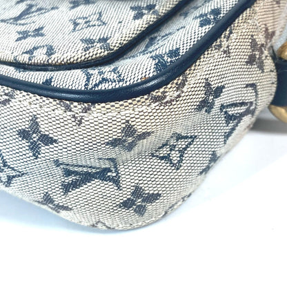 Louis Vuitton Shoulder Bag N41127 Damier Jean Canvas Navy Damier Jean Petite Message Mens