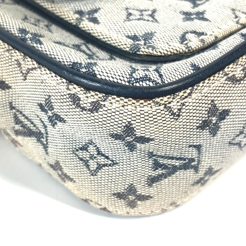 Louis Vuitton Shoulder Bag N41127 Damier Jean Canvas Navy Damier Jean Petite Message Mens