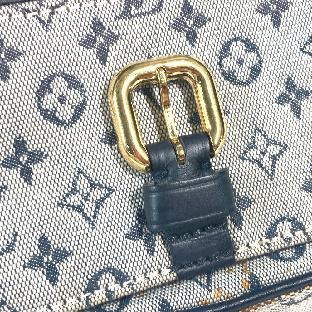 Louis Vuitton Shoulder Bag N41127 Damier Jean Canvas Navy Damier Jean Petite Message Mens