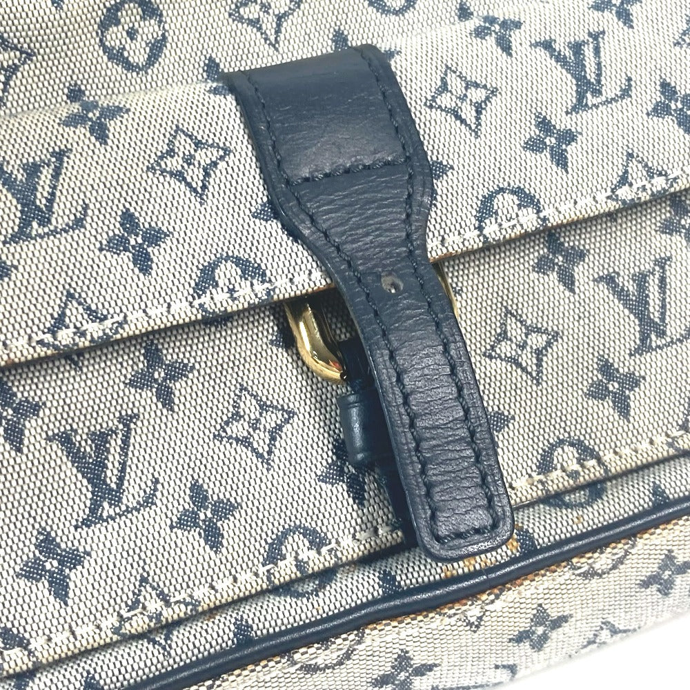 Louis Vuitton Shoulder Bag N41127 Damier Jean Canvas Navy Damier Jean Petite Message Mens