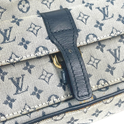 Louis Vuitton Shoulder Bag N41127 Damier Jean Canvas Navy Damier Jean Petite Message Mens