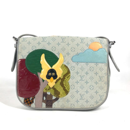 Louis Vuitton Shoulder Bag M92279 Canvas, Leather Gray Monogram Mini Conte Def Musette Women