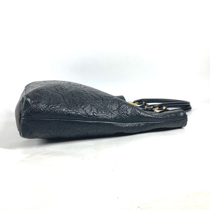 Versace Handbag Leather Black Logo Medusa Unisex(Unisex)